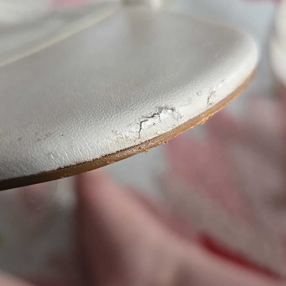 Calvin Klein Size Nine Off White Heeled Sandals - Picture 8 of 10